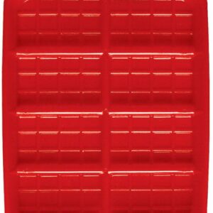 CHICK FEED TRAYS - RECTANGULAR RED