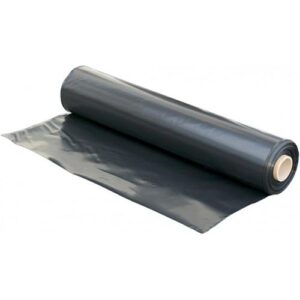BLACK PLASTIC SHEETING 2m x 100 m