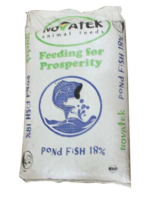 FISH POND FEED FINISHER 18% NOVATEK 25 kg