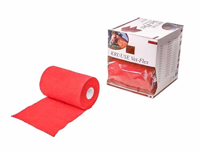 BANDAGE VET-FLEX 15cmx15m RED