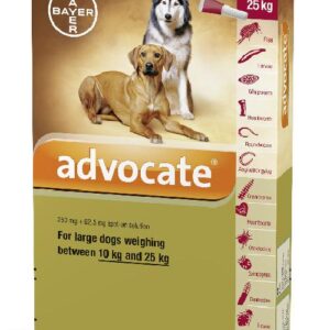 ADVOCATE L/DOGS, 3 x 2.5 ml, 10 kg-25kg